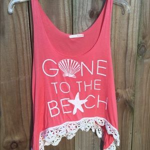 Beachy crop top tank
